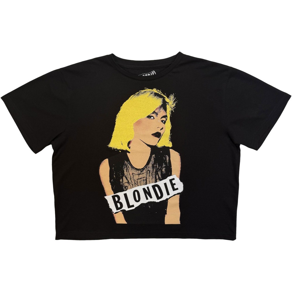 Blondie - Side Glance Crop top - Zwart